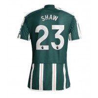 Koszulka piłkarska Manchester United Luke Shaw #23 Strój wyjazdowy 2023-24 tanio Krótki Rękaw